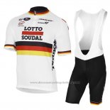 2017 Cycling Jersey Lotto Soudal Champion Germany Short Sleeve and Bib Short