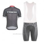 2017 Cycling Jersey Trek Black Short Sleeve and Bib Short(1)