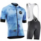 2019 Cycling Jersey Northwave Blue Short Sleeve and Bib Short