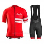 2019 Cycling Jersey Rapha Red White Short Sleeve and Bib Short