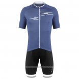 2020 Cycling Jersey De Marchi Blue Short Sleeve And Bib Short