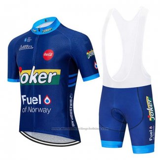 2020 Cycling Jersey Joker Fuel Blue Short Sleeve and Bib Short
