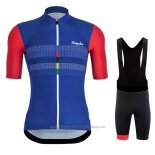 2020 Cycling Jersey Rapha Red Blue Short Sleeve And Bib Short