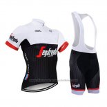 2020 Cycling Jersey Segafredo Zanetti White Black Short Sleeve and Bib Short