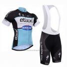 2015 Cycling Jersey Etixx Quick Step Black and White Short Sleeve and Bib Short