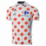 2016 Cycling Jersey Tour de France White and Red Short Sleeve and Bib Short