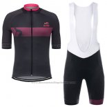 2017 Cycling Jersey Giro d'Italia Black Short Sleeve and Bib Short