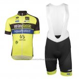 2017 Cycling Jersey Wb Verlanclassics Aquality Project Green and Black Short Sleeve and Bib Short