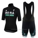 2018 Cycling Jersey Bora Black Short Sleeve and Bib Short