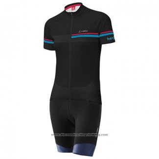 2020 Cycling Jersey Women Loffler Pink Blue Black Short Sleeve And Bib Short