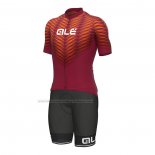2022 Cycling Jersey ALE Red Short Sleeve and Bib Short