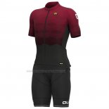 2023 Cycling Jersey ALE Red Short Sleeve And Bib Short