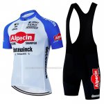 2024 Cycling Jersey Alpecin Deceuninck White Black Short Sleeve And Bib Short