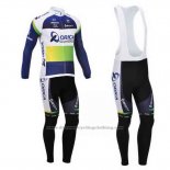 2013 Cycling Jersey Orica GreenEDGE Blue Long Sleeve and Bib Tight