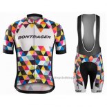 2016 Cycling Jersey Trek Bontrager Black and White Short Sleeve and Bib Short