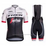 2016 Cycling Jersey Trek Segafredo Black and White Short Sleeve and Bib Short