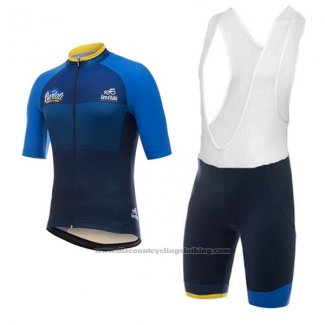 2017 Cycling Jersey Giro d'Italia Dark Blue Short Sleeve and Bib Short