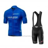 2019 Cycling Jersey Giro d'Italia Blue Short Sleeve and Bib Short