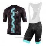 2020 Cycling Jersey Bianchi Black Blue Short Sleeve And Bib Short