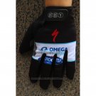 2020 Omega Quick Step Full Finger Gloves Black White