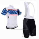 2015 Cycling Jersey Assos White and Blue Short Sleeve and Bib Short