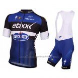2016 Cycling Jersey Etixx Quick Step White and Blue Short Sleeve and Bib Short