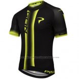 2016 Cycling Jersey Pinarello Black Yellow Short Sleeve and Bib Short