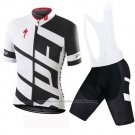 2016 Cycling Jersey Specialized White and Black Short Sleeve and Bib Short(4)