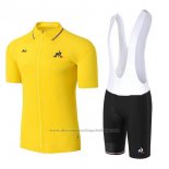2017 Cycling Jersey Coq Sportif Tour de France Yellow Short Sleeve and Bib Short