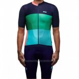 2017 Cycling Jersey Maap Sector Pro Green and Blue Short Sleeve and Bib Short