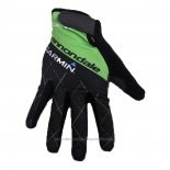 2020 Cannondale Garmin Full Finger Gloves Black Green