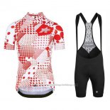 2020 Cycling Jersey Assos Erlkoenig Red White Short Sleeve and Bib Short
