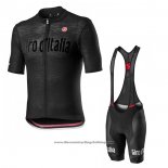 2020 Cycling Jersey Giro D'italy Black Short Sleeve And Bib Short(1)