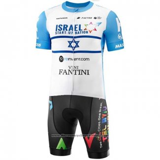 2020 Cycling Jersey Israel Cycling Academy Champion Israele Short Sleeve And Bib Short