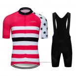 2020 Cycling Jersey Le Col Pink White Short Sleeve And Bib Short