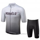2020 Cycling Jersey Morvelo Gray Short Sleeve And Bib Short