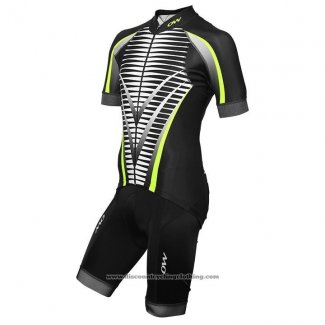 2020 Cycling Jersey One Way Black Yellow Short Sleeve And Bib Short