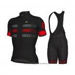 2021 Cycling Jersey ALE Red Gray Short Sleeve And Bib Short