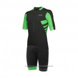 2021 Cycling Jersey RH+ Green Short Sleeve And Bib Short QXF21-0077