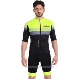 2022 Cycling Jersey Nalini Yellow Short Sleeve And Bib Short