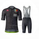 2023 Cycling Jersey Castelli Maratona Dles Dolomites-enel Black Short Sleeve and Bib Short