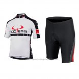 2015 Cycling Jersey Bobteam White Short Sleeve and Bib Short