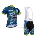2015 Cycling Jersey Tinkoff Saxo Bank Sky Bluee and Blue Short Sleeve and Bib Short