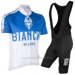 2017 Cycling Jersey Bianchi Milano Blue Short Sleeve and Bib Short