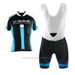 2017 Cycling Jersey Biemme Identity Black and Blue Short Sleeve and Bib Short