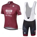 2017 Cycling Jersey Strade Bianche Trek Red Short Sleeve and Bib Short