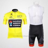 2012 Cycling Jersey Radioshack Lider Yellow Short Sleeve and Bib Short