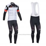 2013 Cycling Jersey Nalini White Long Sleeve and Bib Tight