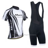 2014 Cycling Jersey Monton Black and White Short Sleeve and Bib Short