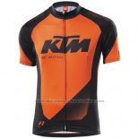2015 Cycling Jersey Ktm Black Orange Short Sleeve and Bib Short